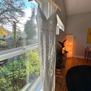 Nordstrom Silver Sequin Dress